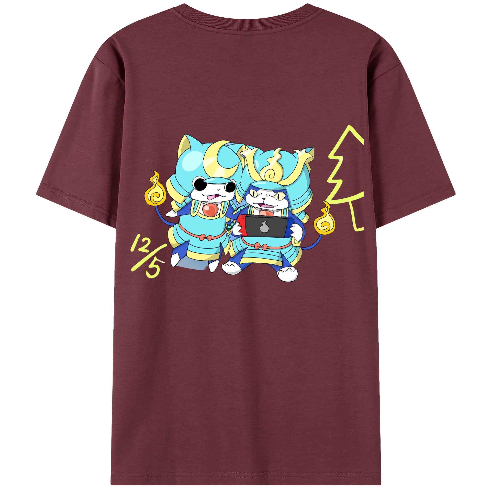 （画像用） 妖怪ウォッチ Yo-kai Watch 綿100％半袖Tシャツ（背面プリント）